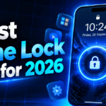 Best Time Lock App for 2026 with futuristic smartphone lock screen